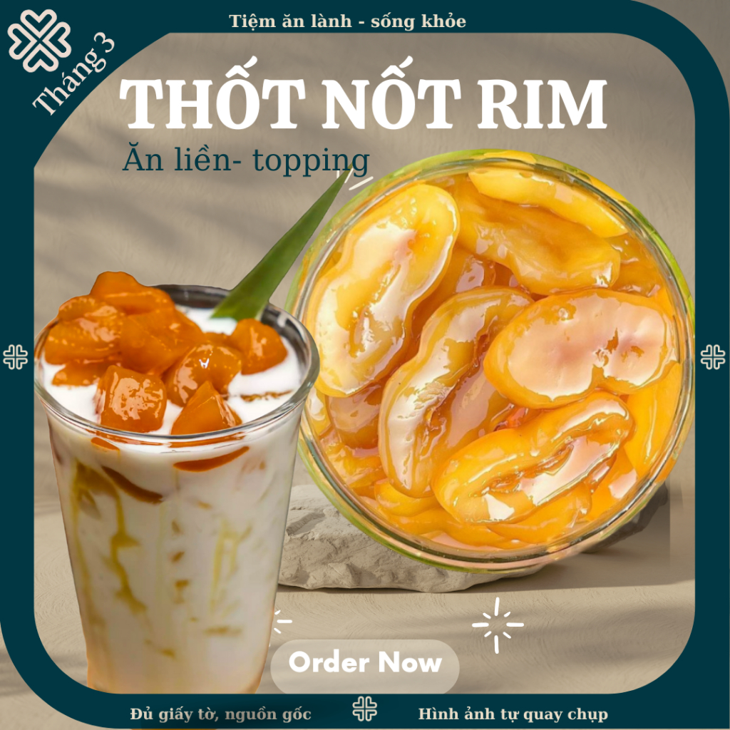 Thốt nốt rim ăn liền đường dòn dai sựt sựt - topping siêu tiện lợi