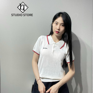 LT - Áo len mongtoghi cổ đức cộc tay pha viền chữ ngực free size style hàn quốc basic 1269