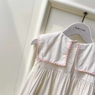 Váy Cho Bé Gái, Váy Sát Nách Cho Bé Thêu Hình Sinh Nhật Dễ Thương Chất Liệu Cotton Thoáng Mát