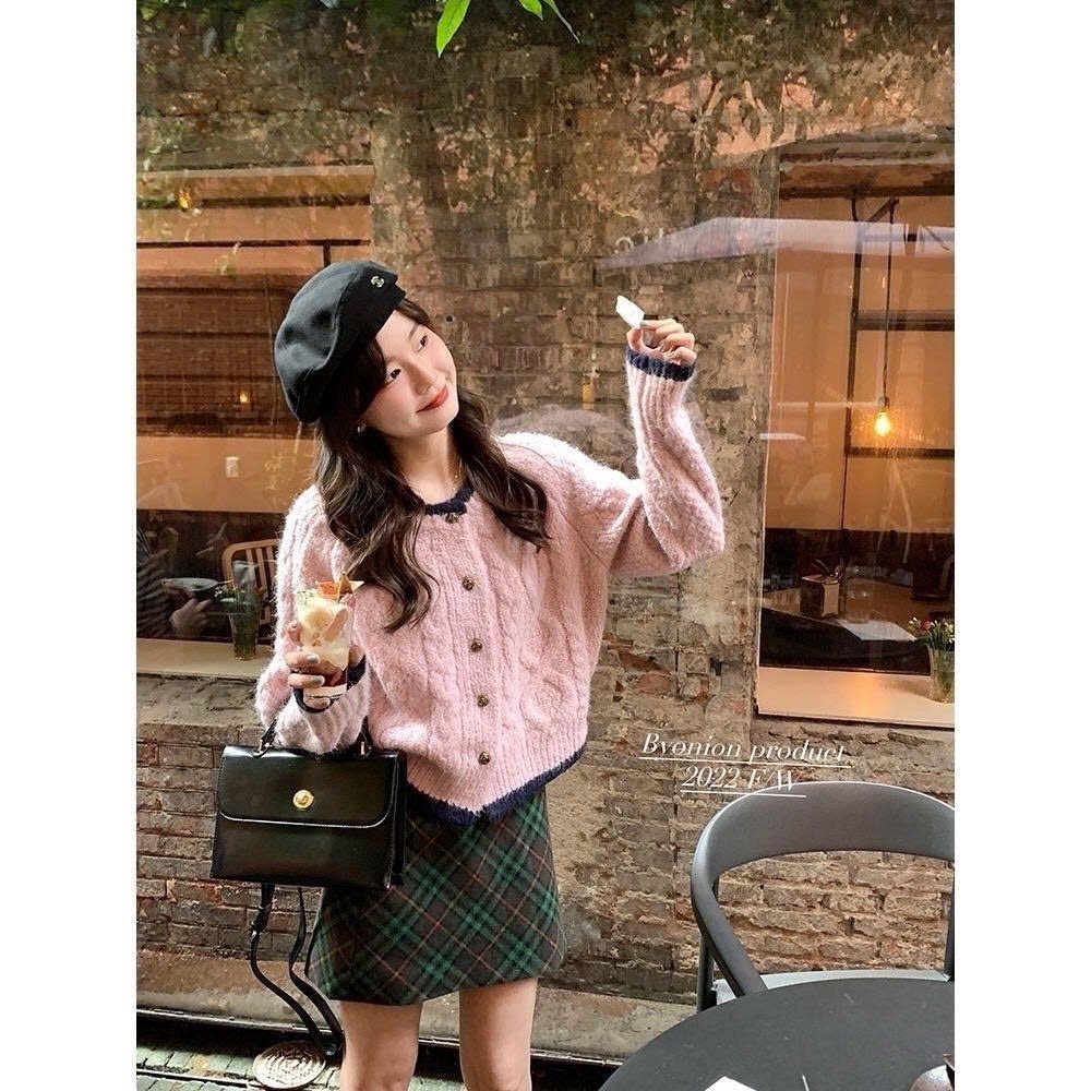 Áo cardigan len vặn thừng màu pastel hottrend Hàn Quốc thời trang thu đông nữ có size to MT33 SP28