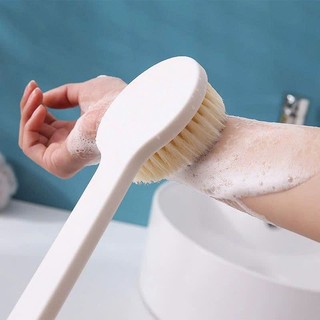 Bàn Chải Tắm Cọ Lưng Cán Dài Massage Tẩy Da Chết  – Lông Mềm Mịn, Giảm Mụn Lưng