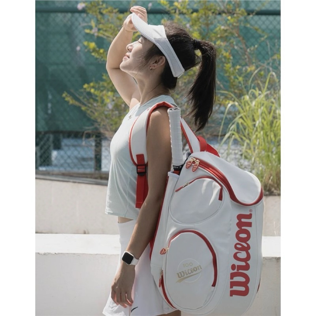 Ba lô thể thao Wilson tennis & pickleball – Balo đựng vợt 100 năm, 2 size tiện dụng
