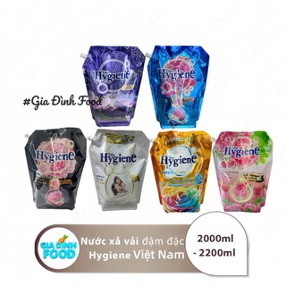 Hygiene nước xả vải, hygiene nước giặt Thái Lan, Xả Quần Áo 2in1  Dùng Cho Giặt Tay Và Giặt Máy Hai Cửa, Túi 3L