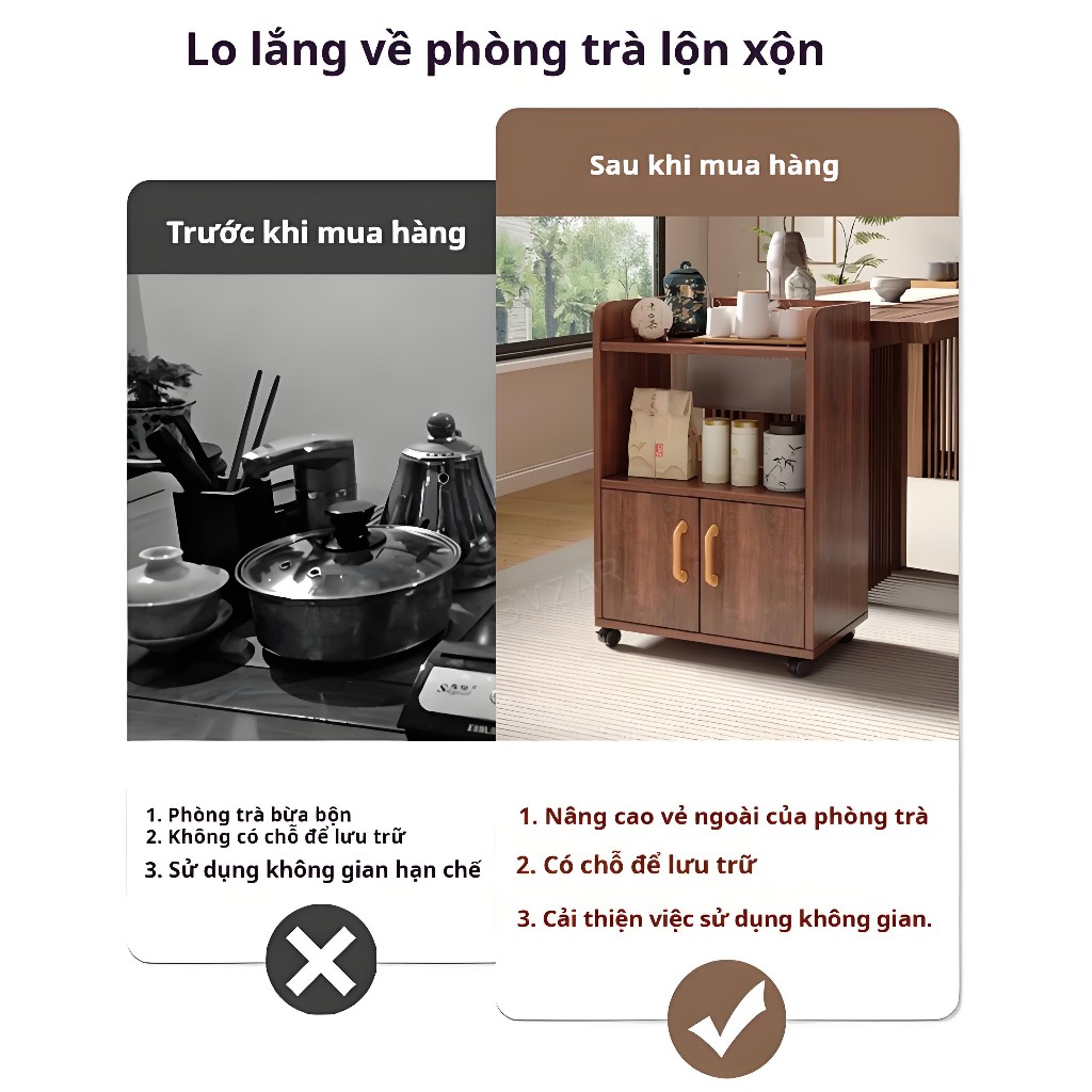 BMZAR Tủ Nước Di Động – Kệ Lưu Trữ Kèm Ngăn Kéo, Lưu Trữ Tiện Lợi, Di Chuyển Linh Hoạt | BigBuy360 - bigbuy360.vn