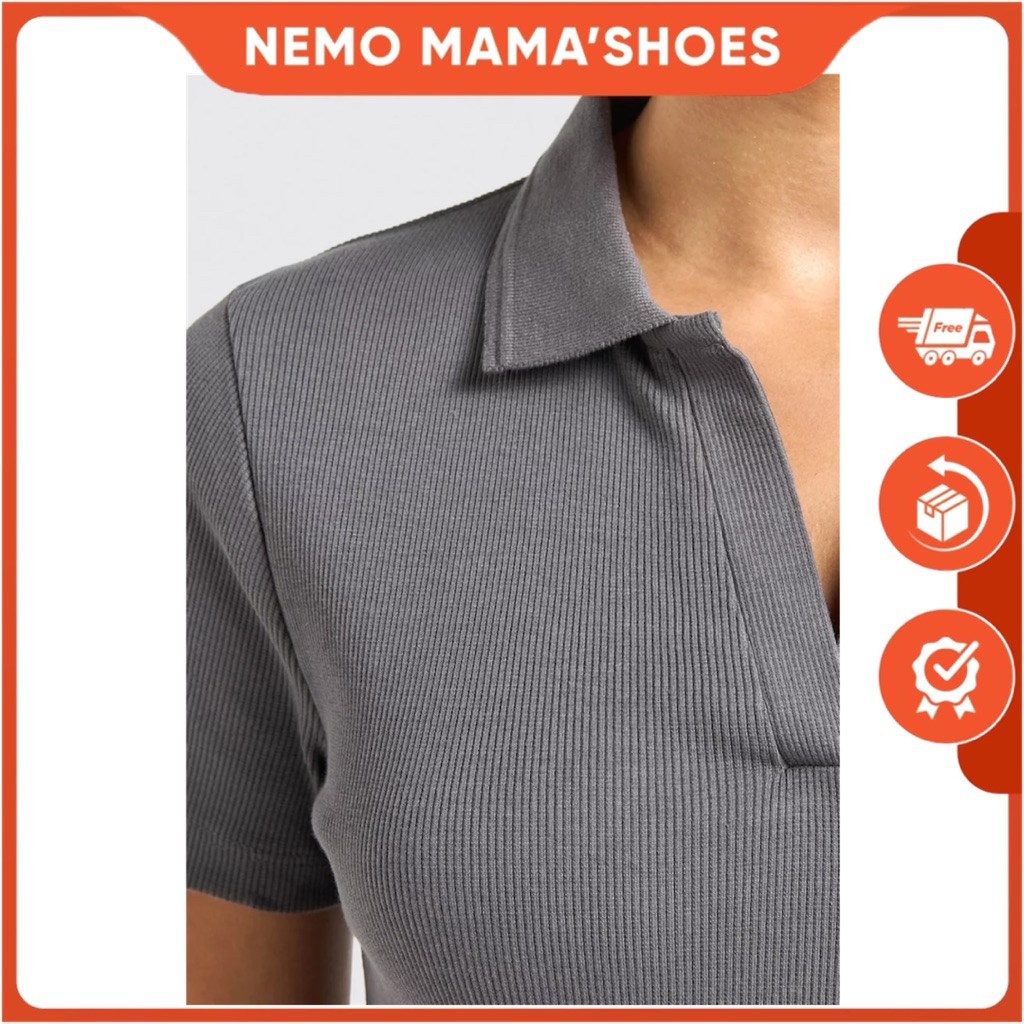 MNG ÁO XÁM ÔM DÁNG CÓ CỔ NỮ (Q230629040)
