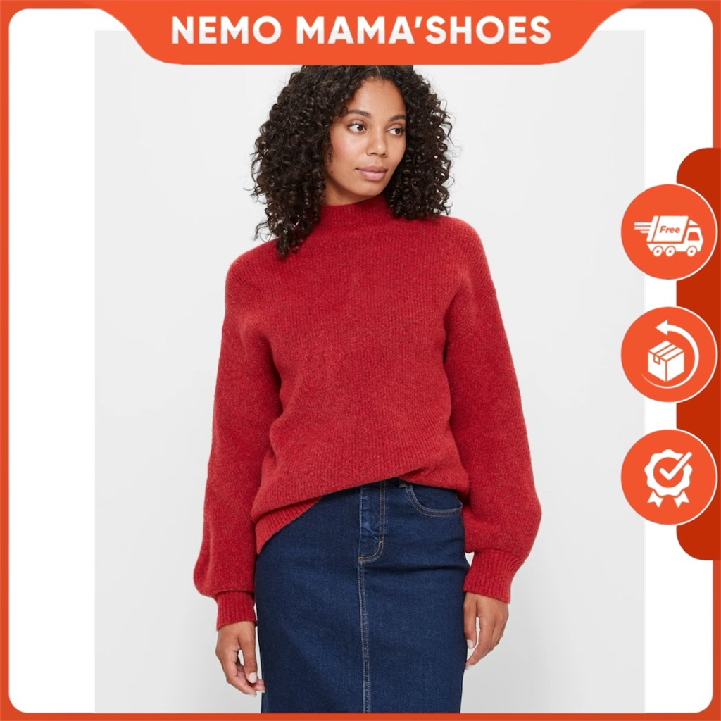H&M ÁO LEN ĐỎ VÂN SỌC DÀY DẰN CỦA NỮ SIÊU ĐẸP (Q241112019)