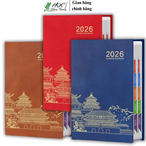 SỔ KẾ HOẠCH 2026 KHỔ A6 BÌA DA 400 TRANG