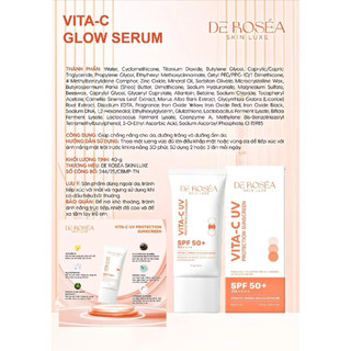 CHỐNG NẮNG VITA-C UV DEROSÉA ( COMBO 3 HỘP )