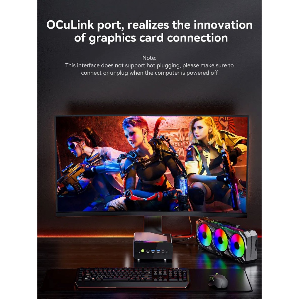 Mini PC GMKtec K12 Ryzen 7 H255 - 8 nhân 16 luồng DDR5 NVMe 4 | GPU Radeon 780M | USB4 & OCuLink | BigBuy360 - bigbuy360.vn