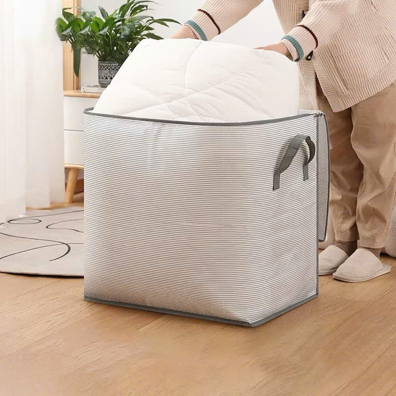 Túi Đựng Quần Áo Chăn Màn Nắp Khóa Kéo Có Thể Gấp Gọn