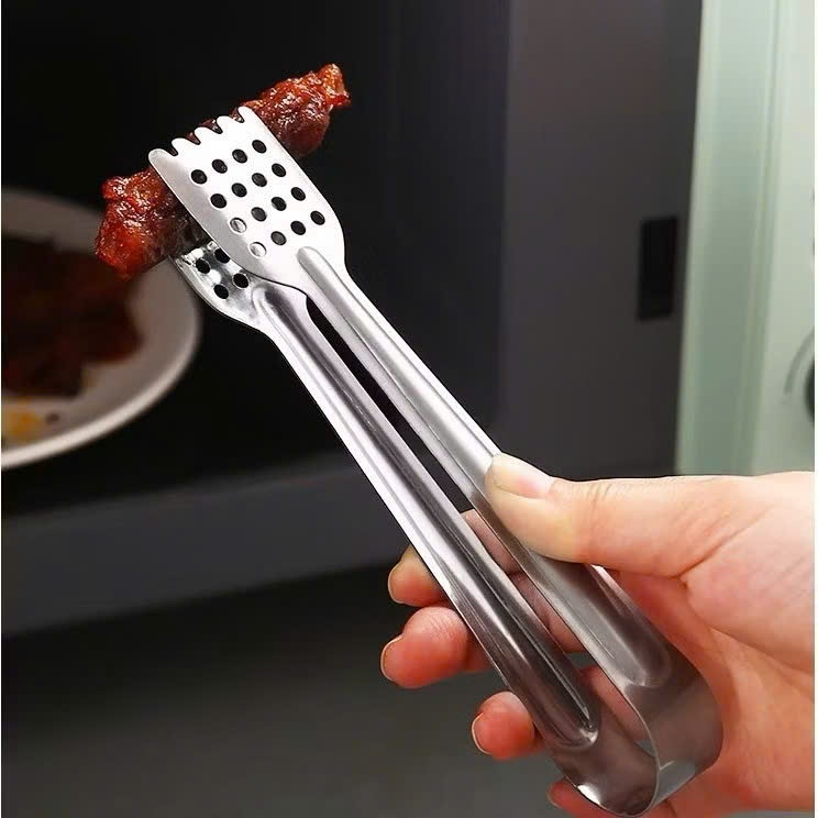 Kẹp Gắp Thức Ăn Inox Cao Cấp - Gắp Đồ Nóng, Gắp Bánh