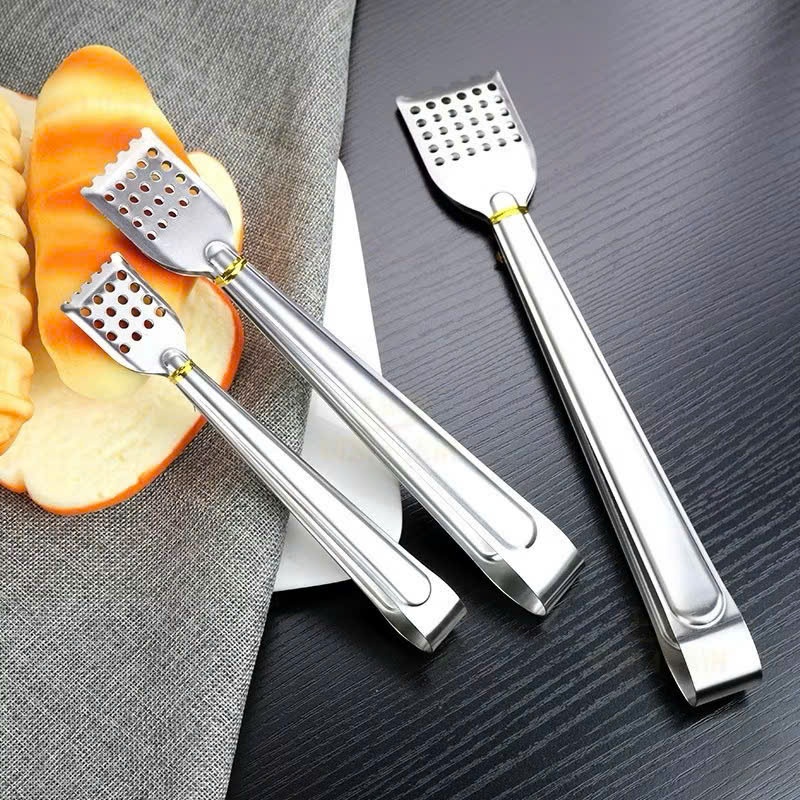 Kẹp Gắp Thức Ăn Inox Cao Cấp - Gắp Đồ Nóng, Gắp Bánh