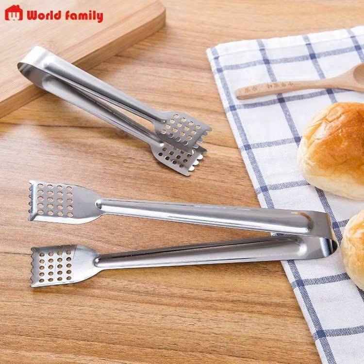Kẹp Gắp Thức Ăn Inox Cao Cấp - Gắp Đồ Nóng, Gắp Bánh