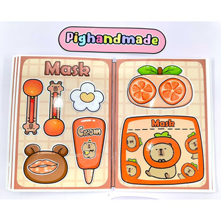 Đồ chơi bóc dán trang điểm cho Capybara - Búp bê giấy Pighandmade