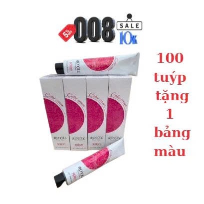 Thuốc nhuộm tóc, màu nhuộm thời trang Royal 100ML,không kèm trợ nhuộm tóc.shopxinhsieuxa008