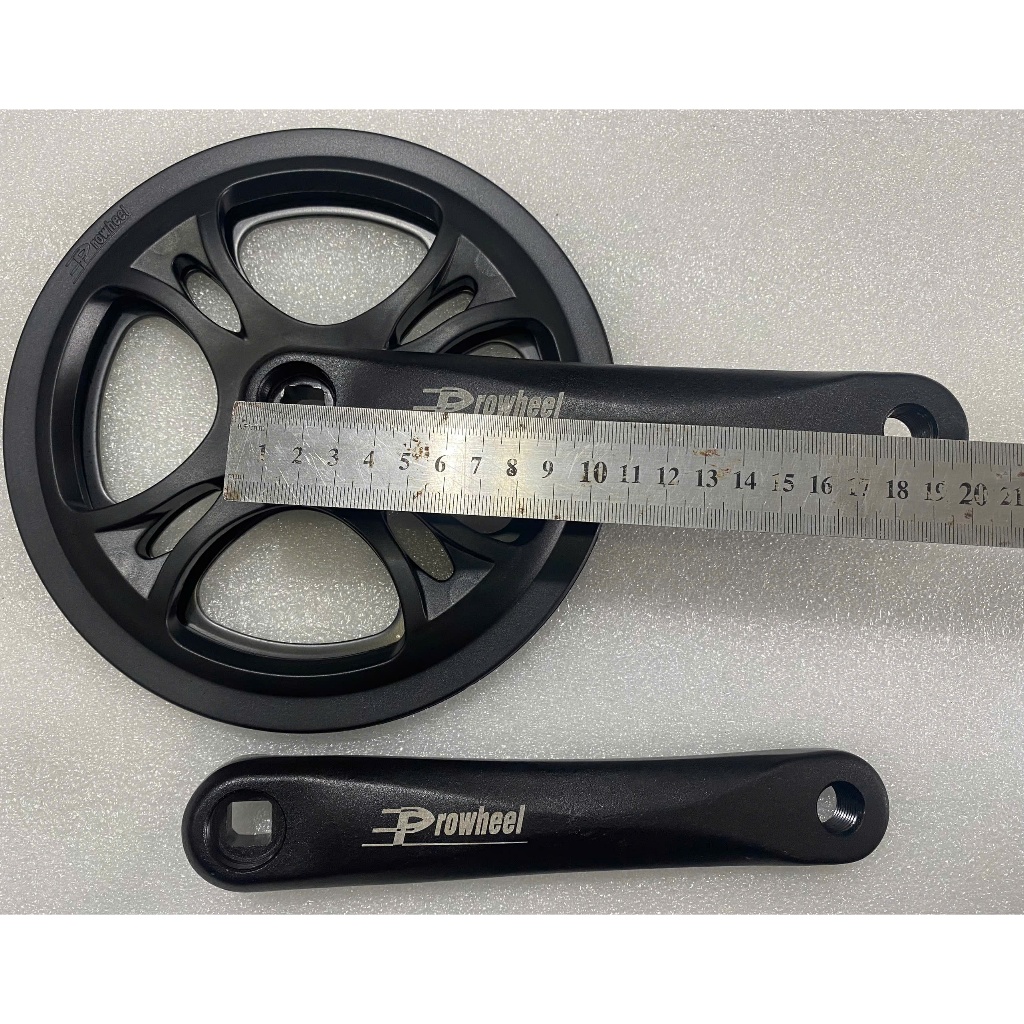 Giò đĩa, đùi đĩa có chân sên cốt vuông 1 tầng PROWHEEL [ Chính Hãng ] nhôm đĩa thép gắn xe đạp thể thao