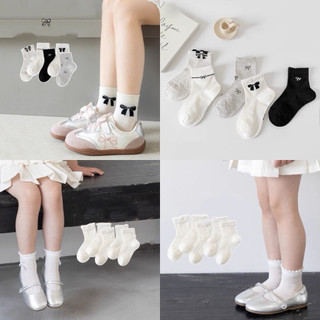 Set 5 tất lưới cho bé gái từ 2 đến 12 tuổi thông hơi thoáng khí