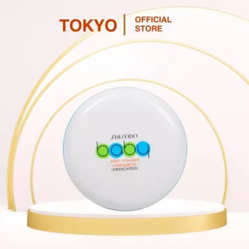 Phấn rôm Shiseido Baby Power Nhật Bản, phấn phủ kiềm dầu tiện dụng cho mọi lứa tuổi