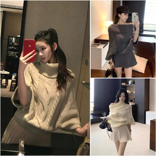 •𝙆𝙞𝙣𝙜𝙨𝙝𝙤𝙥𝙗𝙚𝙖𝙪𝙩𝙮•Áo Len Rơi Thừng Cổ Lọ QC