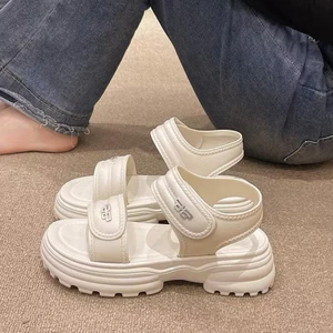 Sandal Nữ Quai Dán ,Độn Đế,Đế Răng Cưa,Êm Chân