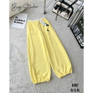 Quần Nỉ Thêu Ngựa ELEGANTE Siêu Dày Dặn, Phối Cạp Và Dây Rút Siêu Hot Mã 80 6387