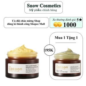 Mặt Nạ Cocoon Thiên Nhiên Mask Bí Đao, Mask Nghệ Sáng Da, Mờ Vết Thâm 30ml và 100ml