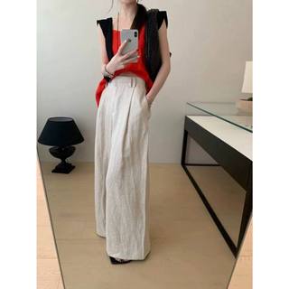 𝗖𝗵𝗶𝗽 𝗣𝗮𝗻𝘁𝘀 𝗟𝗶𝗻𝗲𝗻 - |LY LINEN| - Quần linen bản lưng cao