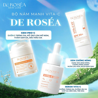 BỘ NÁM 3 SP derosea (KEM CN + KEM NÁM + SERUM NÁM )