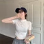 Áo thun babytee Cổ Lọ Nhúm eo From siêu ôm dáng dễ mặc