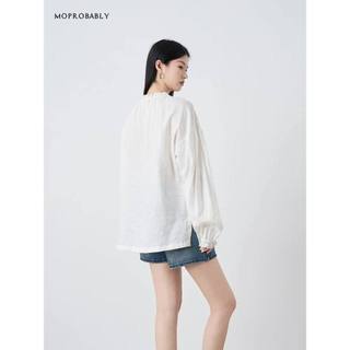 𝗠𝗶𝗻𝗮 𝗕𝗮𝘀𝗶𝗰 𝗟𝗶𝗻𝗲𝗻   A12 - |LY LINEN| - Áo linen tay phồng viền bèo