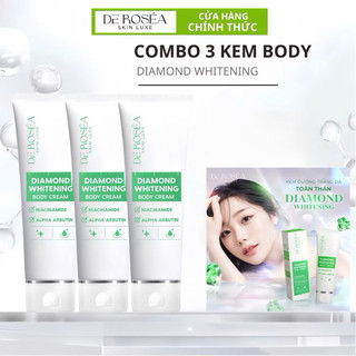 KEM BODY CREAM SIÊU TRẮNG DA DEROSÉA ( COMBO 3 HỘP SALE SỐC )