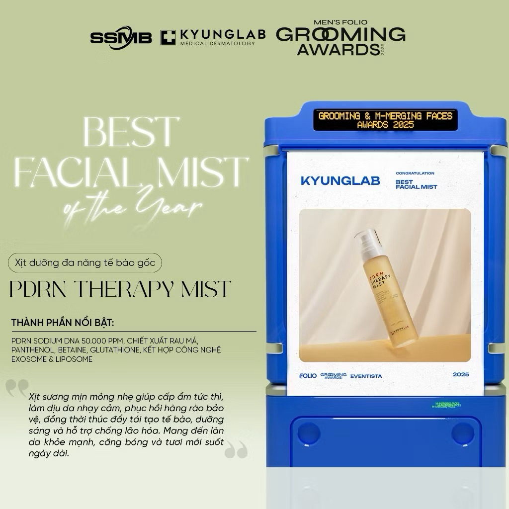 Xịt khoáng KyungLab PDNR Therapy Mist 150ml xịt dưỡng tế bào gốc tăng collagen cấp ẩm phục hồi bảo vệ da IS333