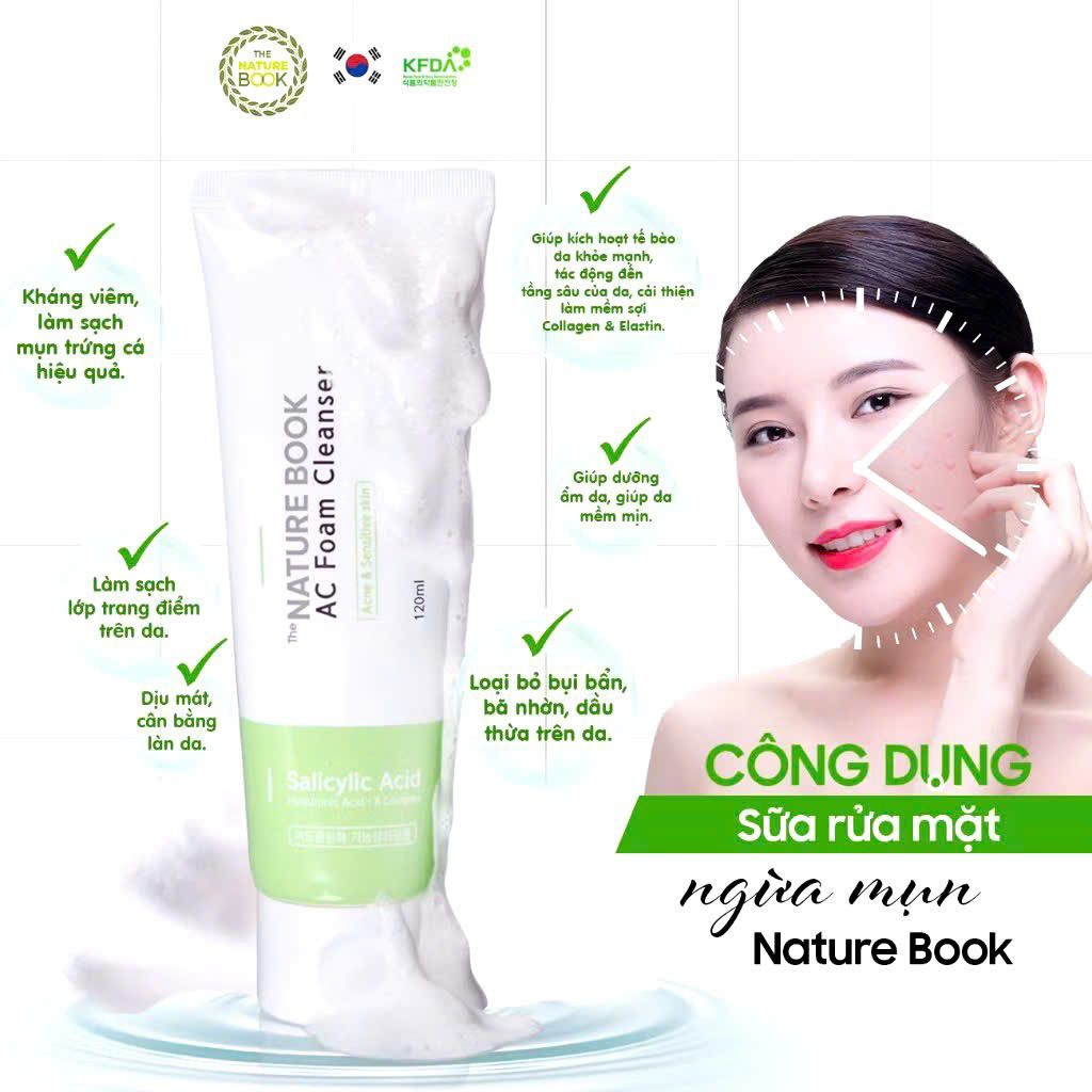 Product image Sữa Rửa Mặt Ngừa Mụn AC Nature Book Mộc An Healthy, Sữa Rửa Mặt Hỗ Trợ Giảm Mụn Trứng Cá Dưỡng Ẩm Cho Da 3