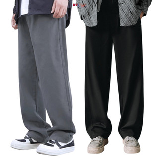 Quần Suông Ống Rộng Quần Dài Kaki Nam Dáng Đứng Chuẩn Hàng Xuất, 95% mềm mịn, mát, dáng dài K1