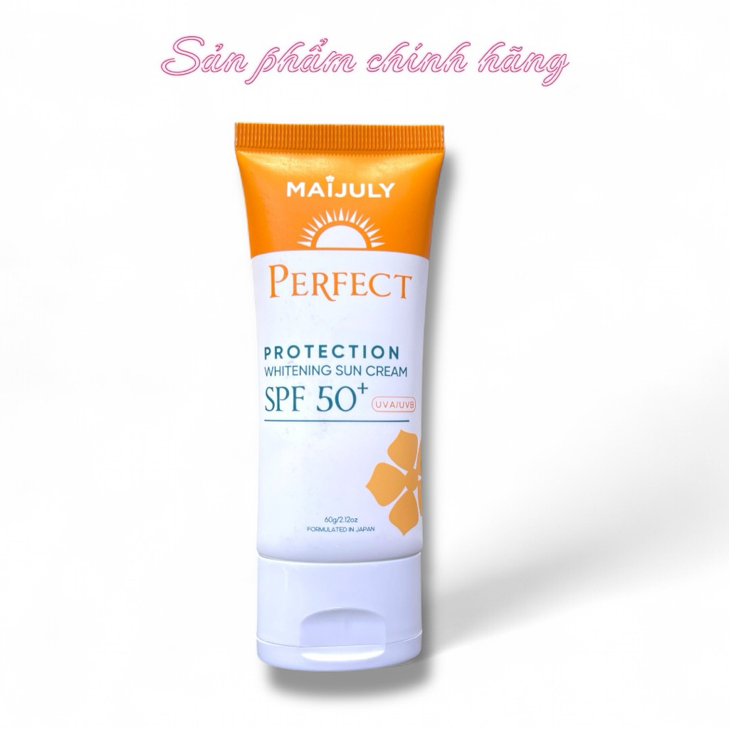 Kem Chống Nắng Maijuly SPF 50+ Dưỡng Da Giữ Ẩm Se Khít Lỗ Chân Lông 60g Cao Cấp Chính Hãng