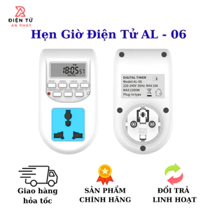 Bộ ổ cắm điện hẹn giờ thông minh bật tắt thiết bị điện tự động SMH AL-06