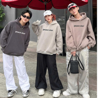 Áo hoodie PEACE nỉ nam nữ unisex chất liệu nỉ có nón chống nắng thoải mái DTB K1