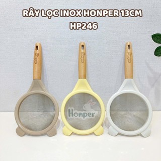 Rây Lọc Cháo Honper Chất Liệu Inox Cho Bé Tay Cầm Gỗ chắc chắn Rây Lọc Thức Ăn Dặm Cho Bé Chịu Nhiệt Cao