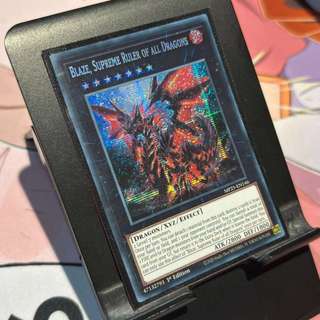 [ Bài Yugioh Chính Hãng ] Blaze, Supreme Ruler of all Dragons - MP25-EN146 - Prismatic Secret Rare 1st Edition