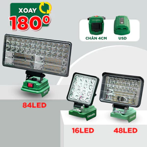 Đèn LED Tích Điện Chạy Pin WORKFIX loại 16,48,84 Bóng LED Tiện Lợi