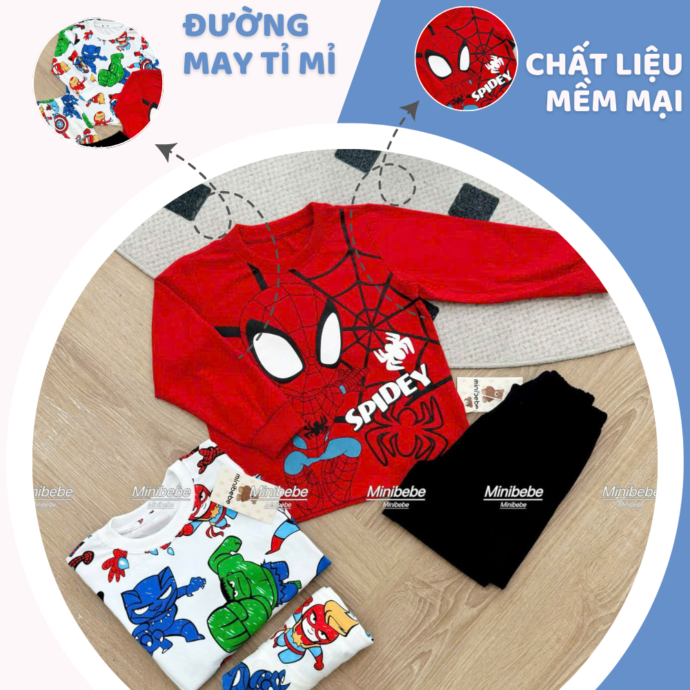[À ƠI SHOP] V04- set 2 bộ dài nhện đỏ và siêu nhân trắng- a100.243