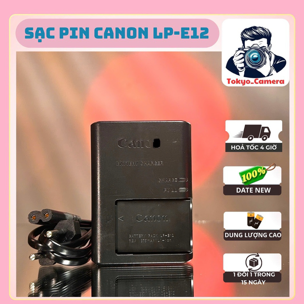 Sạc pin Canon LP-E12 dùng cho Canon EOS M series: M, M10, M50, M50 Mark ...