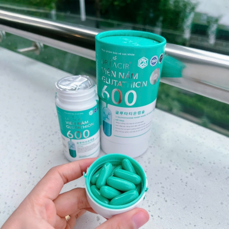 Viên nám glutathione 600, trắng da, mờ nám, tàn nhang, collagen, glutathion,  tăng cường nội tiết tố