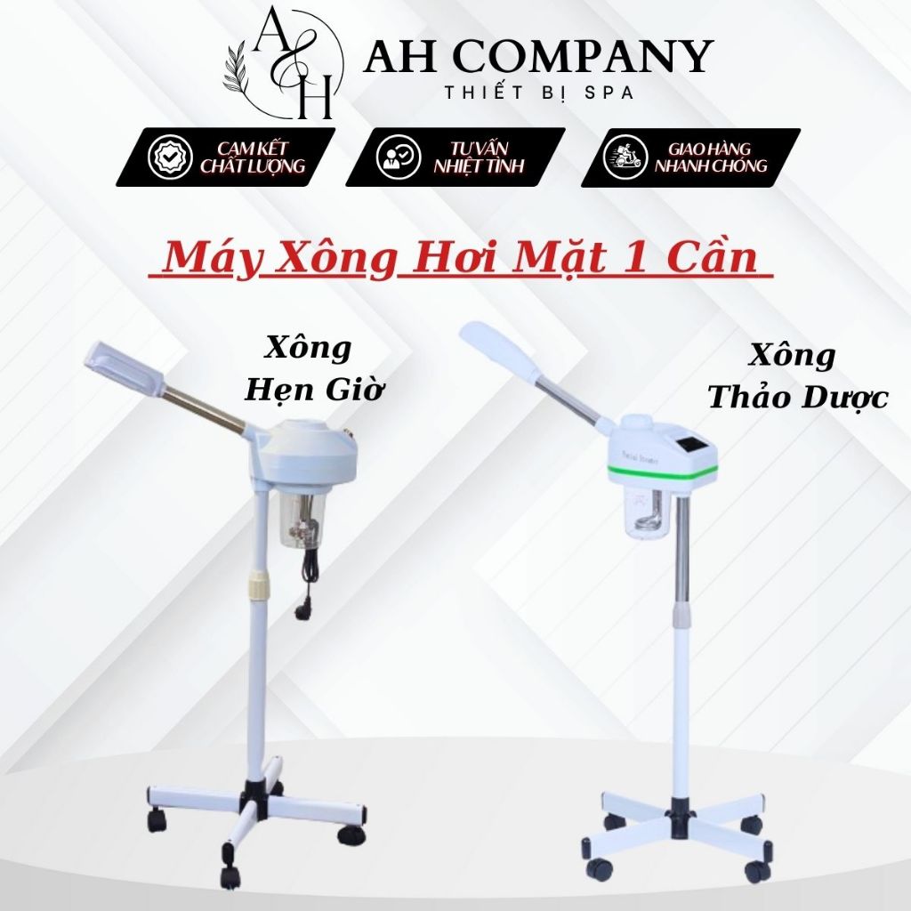 Máy Xông Hơi Mặt, Máy Xông 1 Cần Nóng, Thiết Kế Mẫu Mới Có Ngăn Đựng Thảo Dược, Bảo Hành 6 Tháng