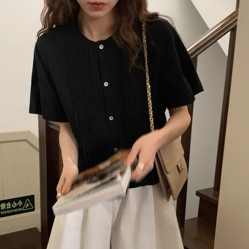 𝗡𝗮𝗻𝗮 𝗟𝗶𝗻𝗲𝗻  A13 - | BEELY| Áo Linen xếp li thủ công