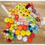 Combo hoa giấy handmade mix đủ mẫu hoa làm đồ trang trí