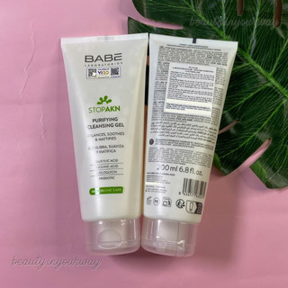 Sữa Rửa Mặt Dành Cho Da Dầu Mụn BABE Stop AKN Purifying Cleansing Gel