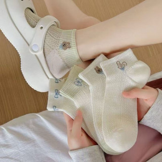 Tất mùa Xuân, mùa hè, Tất nữ ống ngắn mỏng lưới thoáng khí