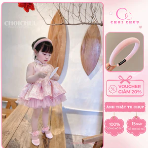 Bờm trơn màu hồng ChoiChuu cho bé gái