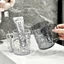 Combo 4 cái Cốc đánh răng uống nước vân pha lê nổi 3D 300ml